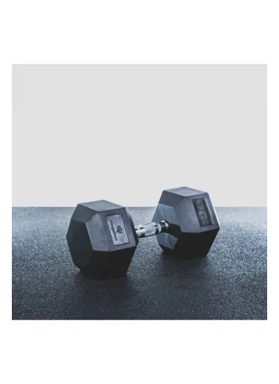 Hex Kauçuk Dumbbell 1 Kg - Siyah Hex Kauçuk Dumbbell 1 Kg - Siyah