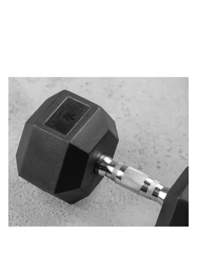 Hex Kauçuk Dumbbell 2 Kg - Siyah Hex Kauçuk Dumbbell 2 Kg - Siyah