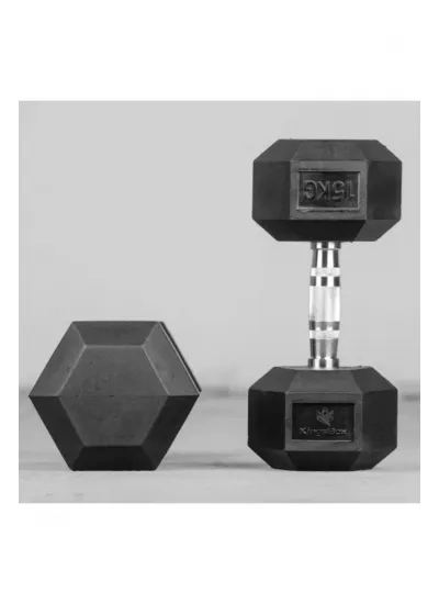 Hex Kauçuk Dumbbell 2 Kg - Siyah Hex Kauçuk Dumbbell 2 Kg - Siyah